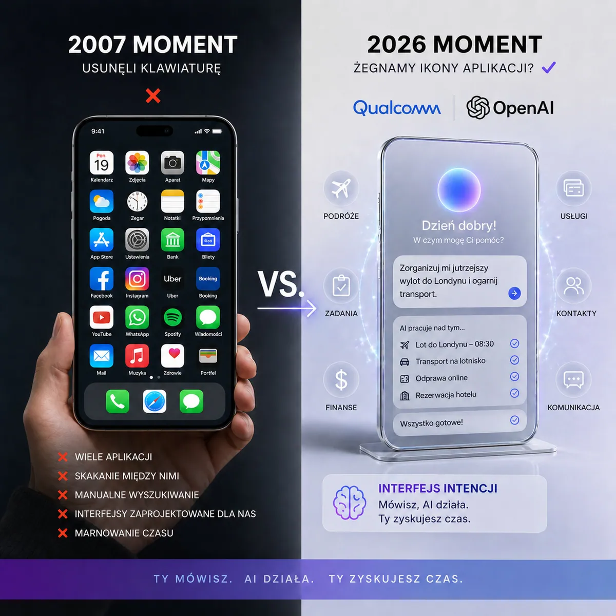 Koniec ikon aplikacji? Smartfon wchodzi w epokę interfejsu intencji